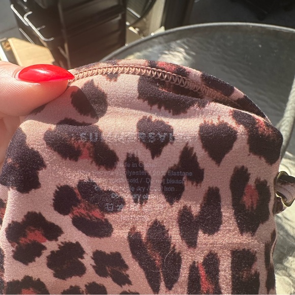 Summersalt Midi Sports Bra Tank Top in Leopard - Picture 4 of 7